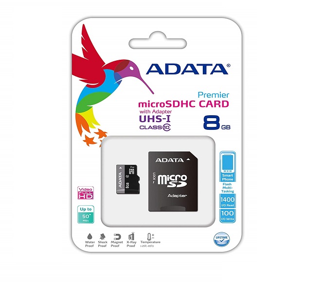 MEMORY CARD ADATA 8GB