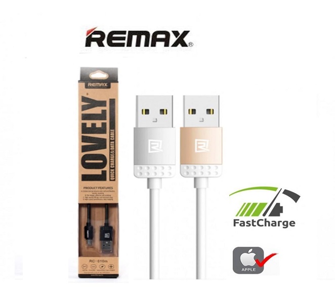 CABLE DATA and FAST CHARGER iPHONE REMAX (SILVER)