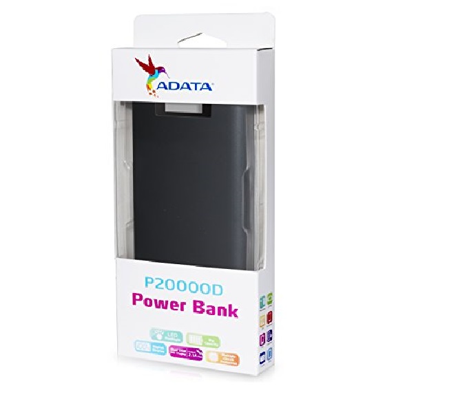 POWER BANK ADATA P20000D BLACK