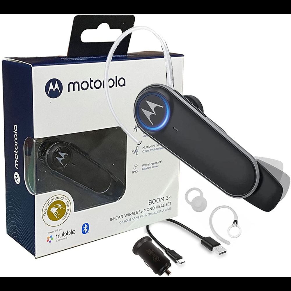 MOTOROLA Boom 3+ in-Ear Wireless Mono Headset - Black