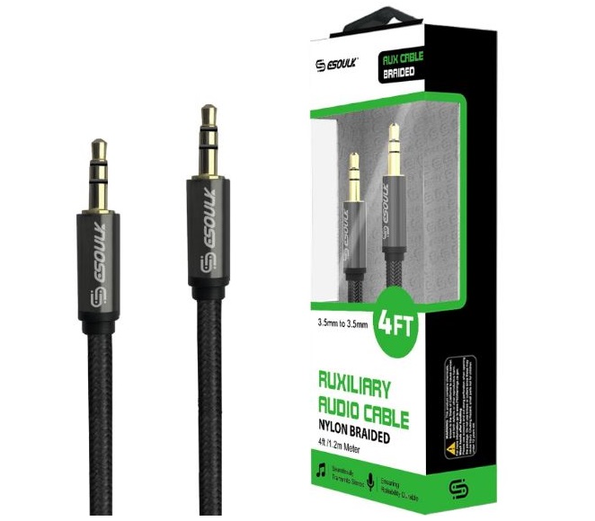 AUXILIARY CABLE 4FT ESOULK BLACK