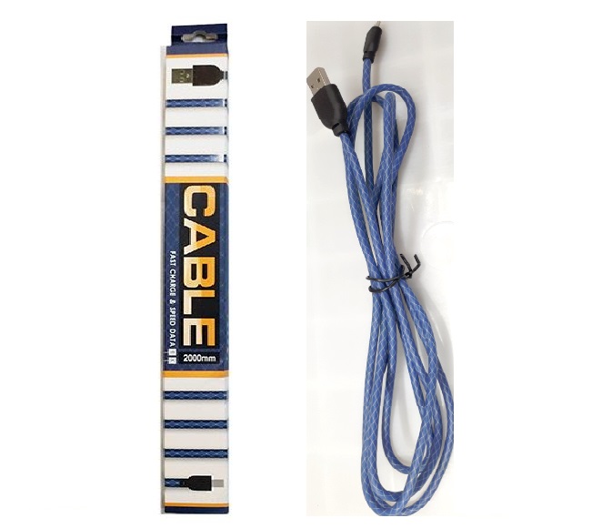 CABLE DATA and FAST CHARGER MICRO USB REMAX (BLUE)